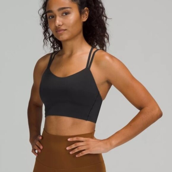 Lululemon Like a Cloud Longline Bra, Black, Size 10? - Picture 1 of 6